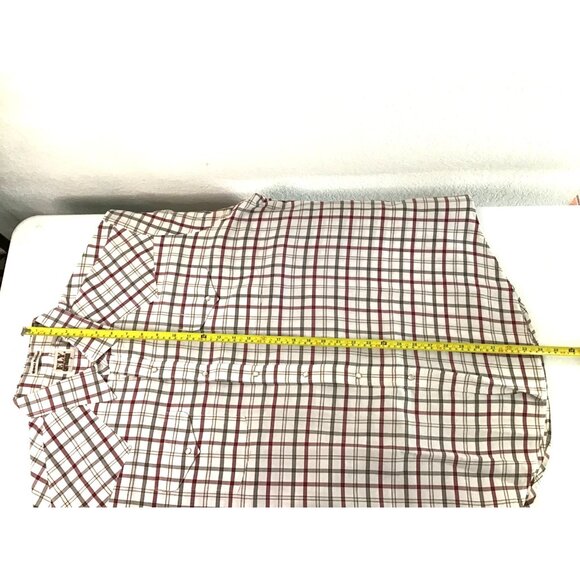 ELY CATTLEMAN -MENS BUTTON-DOWN SHORT SLEEVE WRINKLE RESISTANT SHIRT SIZE 2XL - Picture 6 of 7